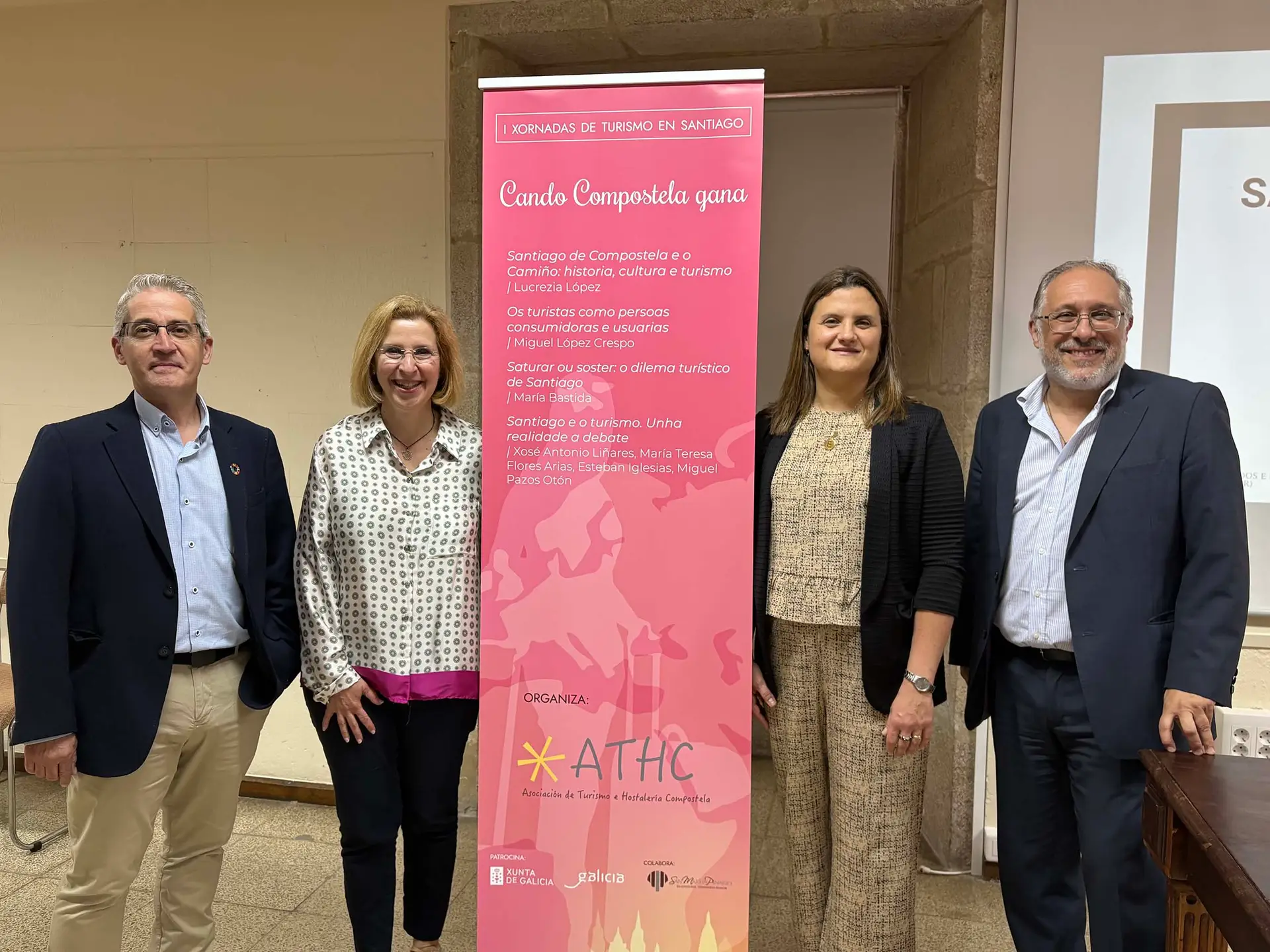 Lee más sobre el artículo A Asociación de Turismo e Hostalaría Compostela arrancou as súas xornadas de debate ‘Cando Compostela gana’